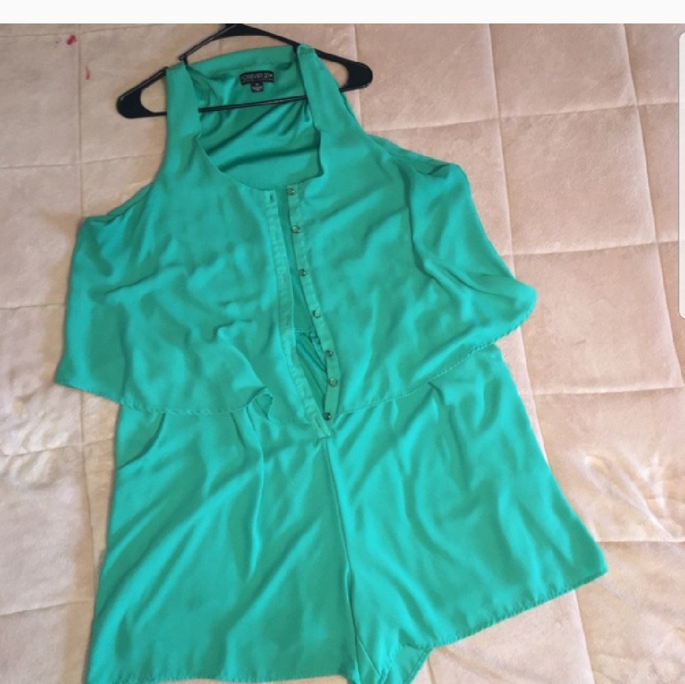 Teal Romper